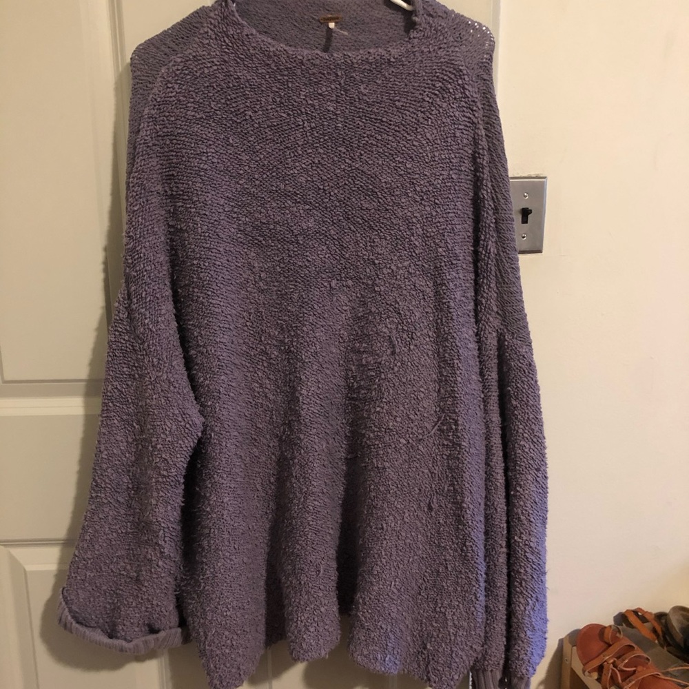 Purple Free People Pullover (Oversized)